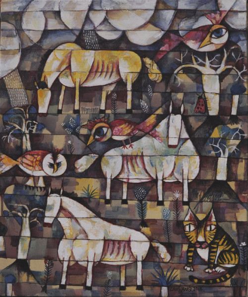 Harmony No.4 (2014) Acrylic on canvas 122.2 x 138.5cm
